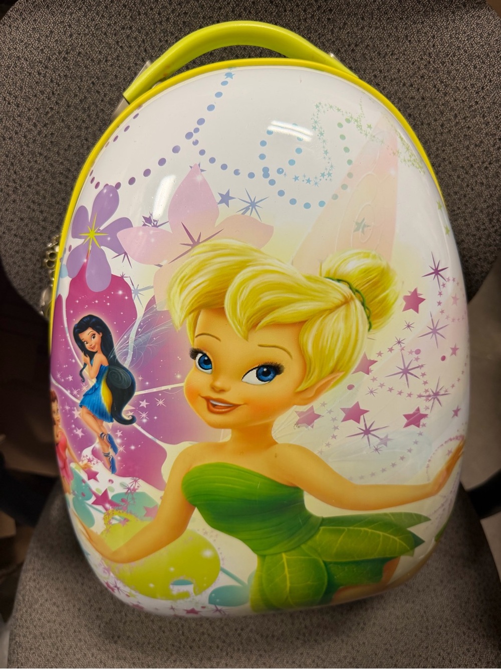 Girls' Yellow Handle Fairy Backpack Case with Tinker Fairy Artwork